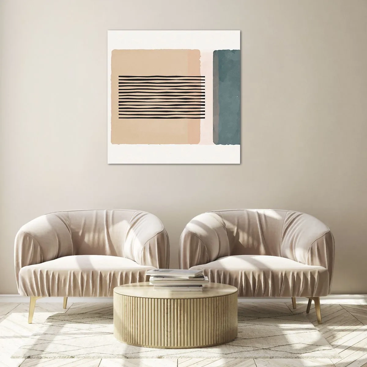 Quadro em vidro - Está tudo bem - 70x70 cm