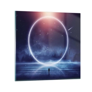 Quadro em vidro - Eles já estão aqui... - 40x40 cm