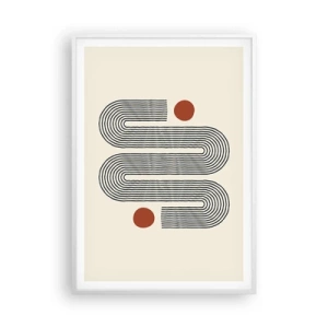 Pôster em moldura branca - Do início ao fim - 70x100 cm