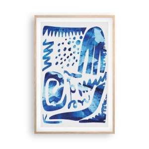 Pôster com moldura de carvalho claro - Voltar às raízes - 61x91 cm