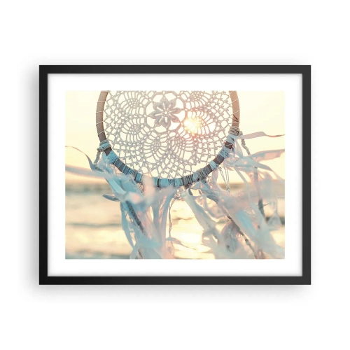 Pôster com moldura preta - Totem de renda - 50x40 cm