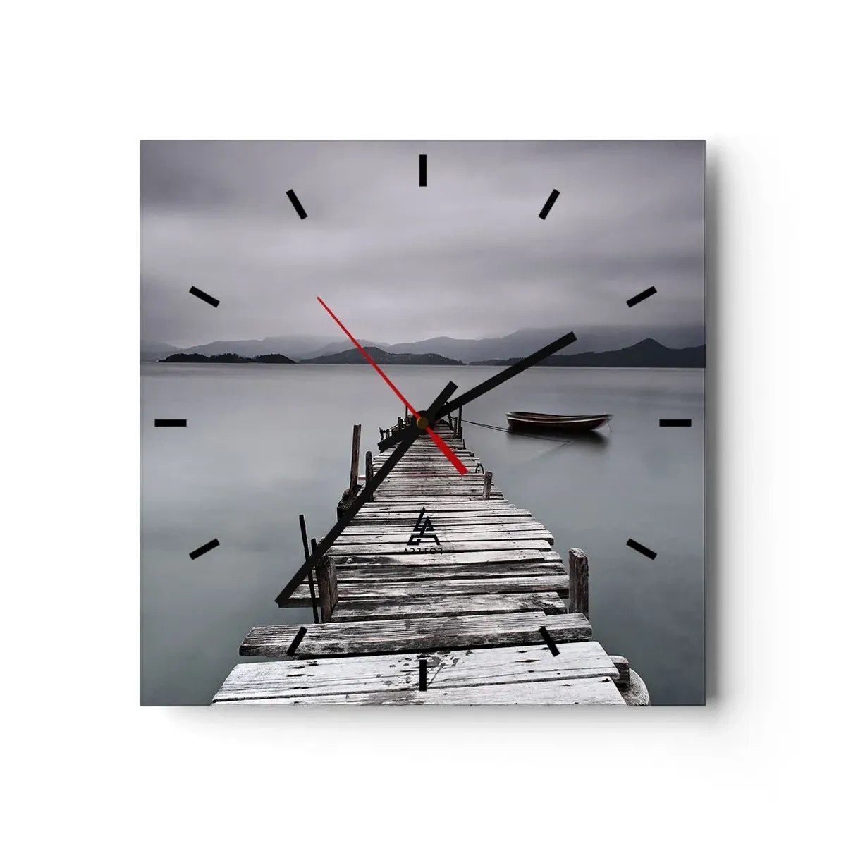 Relógio de parede - Relógio em vidro - Amanhã pode ir - 40x40 cm