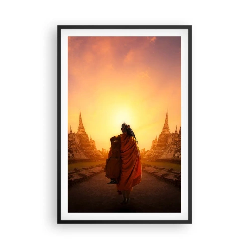 Pôster com moldura preta - Em paz para a eternidade - 61x91 cm