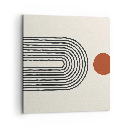 Quadro em tela - Magnetismo de formas e cores - 60x60 cm