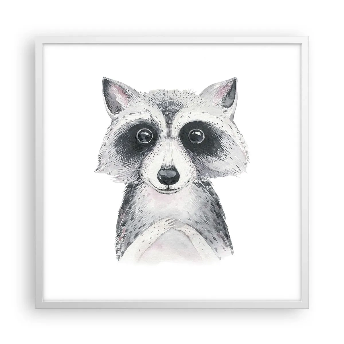 Pôster em moldura branca - Um momento de emoção - 60x60 cm