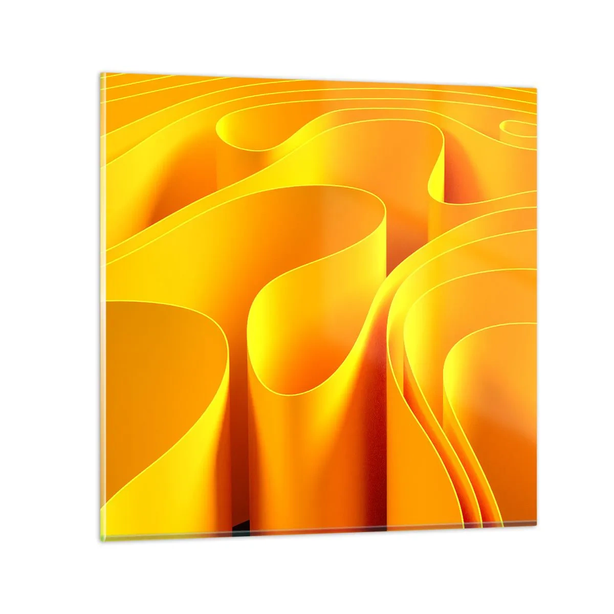 Quadro em vidro - Como as ondas do sol - 40x40 cm