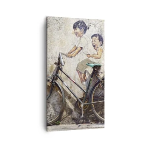 Quadro em tela - Verdadeiro ou falso? - 45x80 cm
