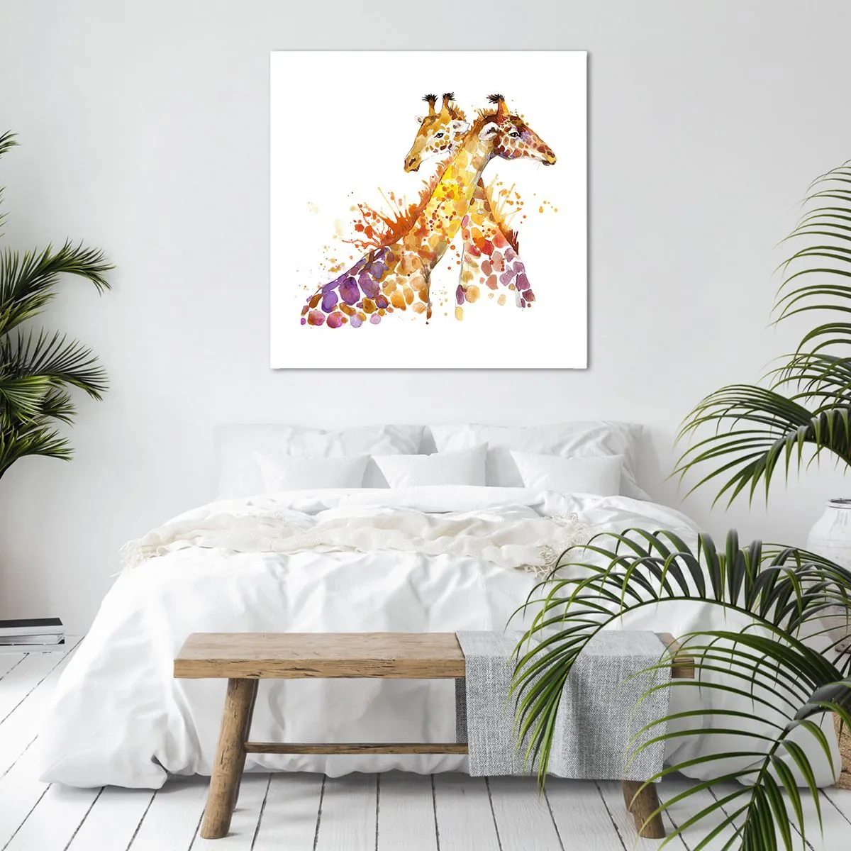 Quadro em tela - É amizade ou é amor? - 60x60 cm