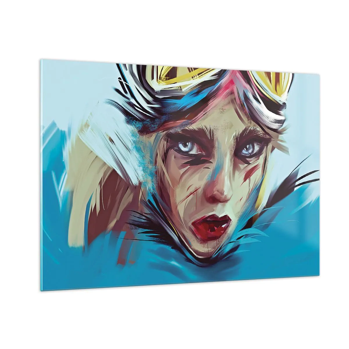 Quadro em vidro - A guerreira das estradas - 100x70 cm