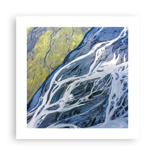 Pôster - Pinturas rupestres da natureza - 40x40 cm