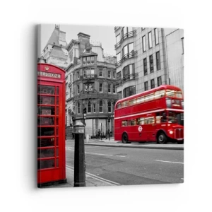 Quadro em tela - O mais vermelho da Europa - 30x30 cm