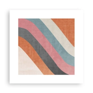 Pôster - Composição diagonal – movimento - 30x30 cm