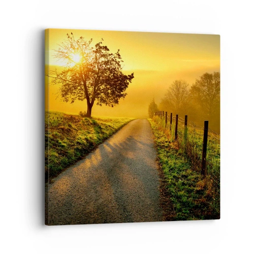 Quadro em tela - Uma tarde agradável - 30x30 cm