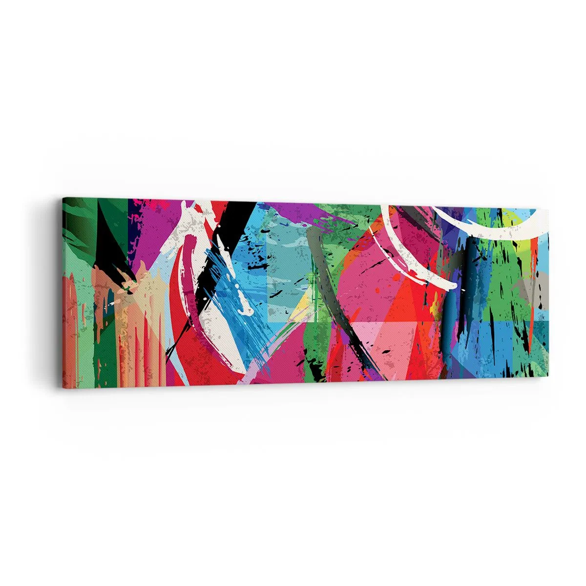 Quadro em tela - Rápido, vivo e animado - 90x30 cm