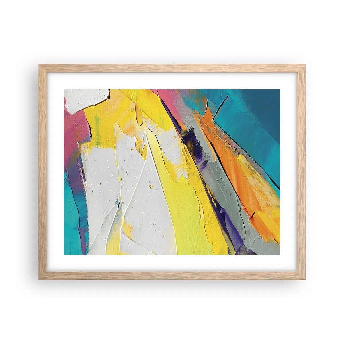 Pôster com moldura de carvalho claro - Anatomia da luz - 50x40 cm