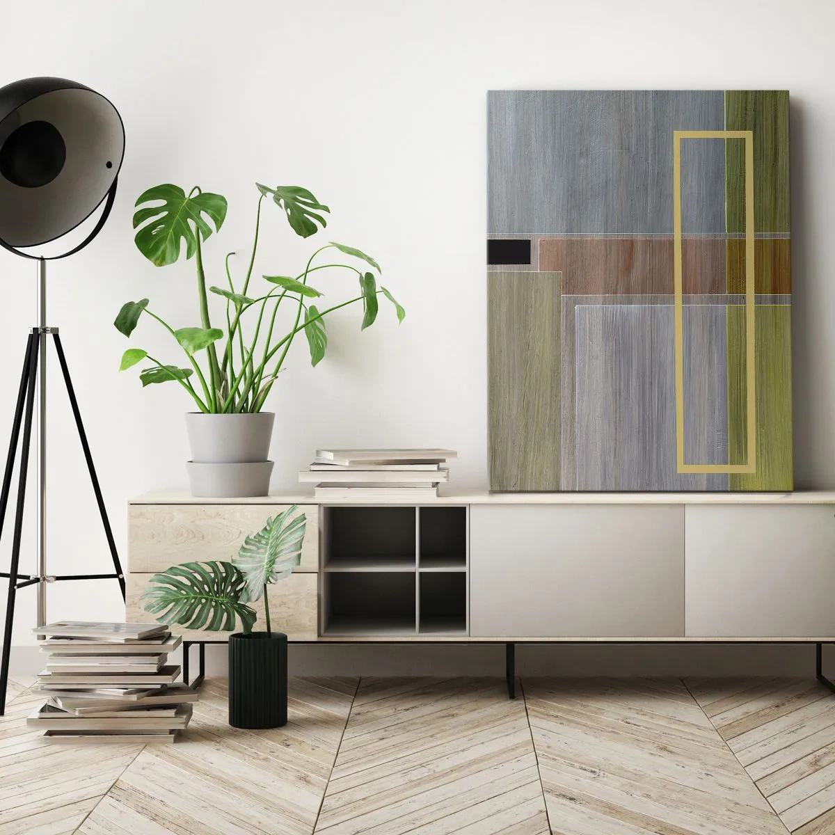 Quadro em tela - Simples e calmo - 55x100 cm