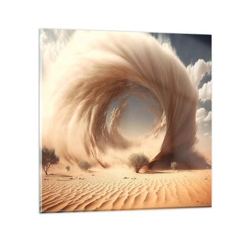 Quadro em vidro - Portal aberto - 70x70 cm