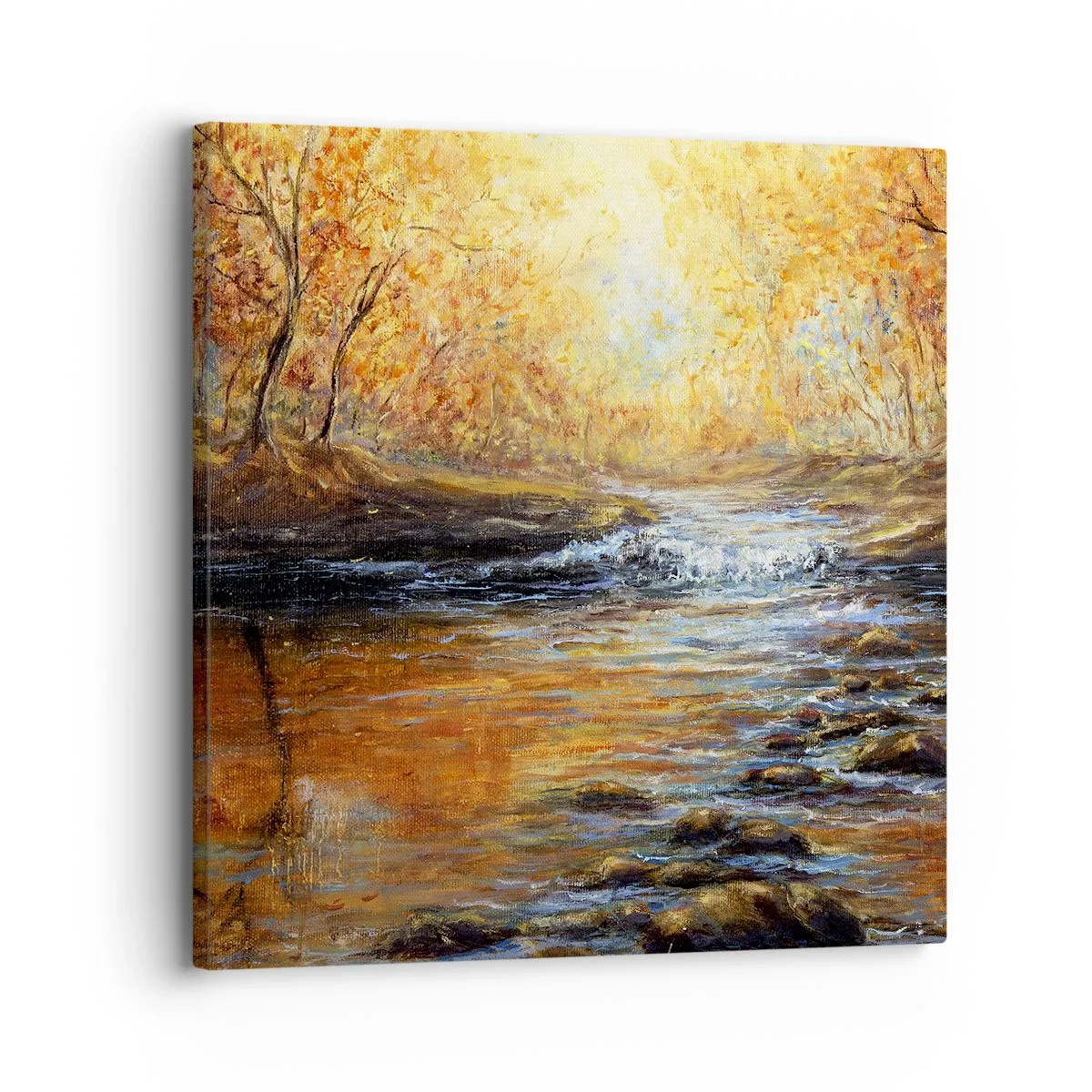 Quadro em tela - Riacho Dourado - 30x30 cm