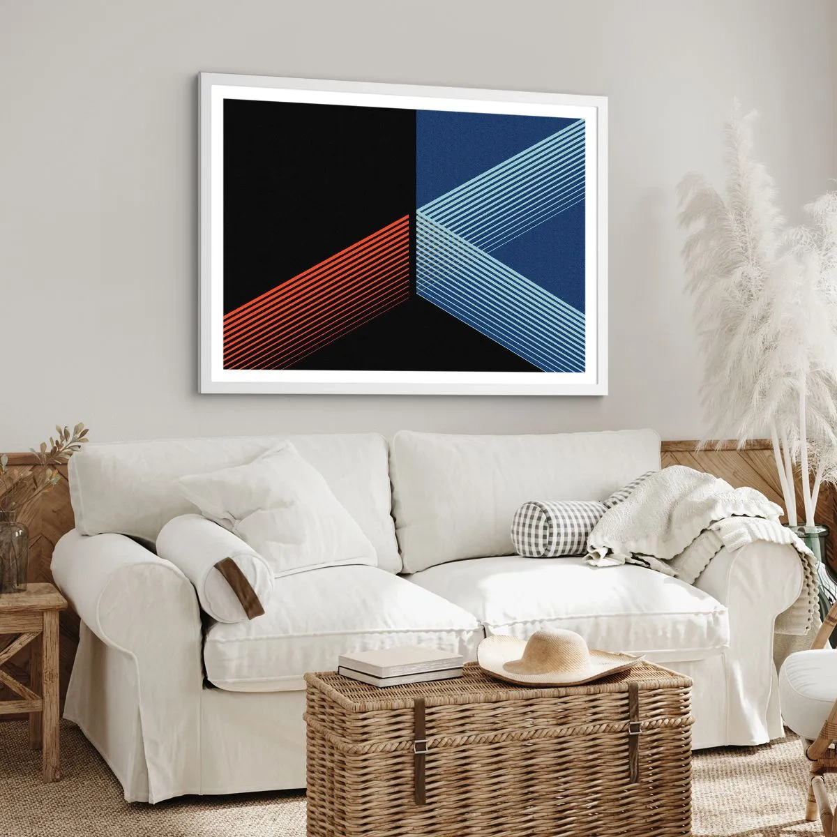 Pôster em moldura branca - Uma história simples - 70x50 cm