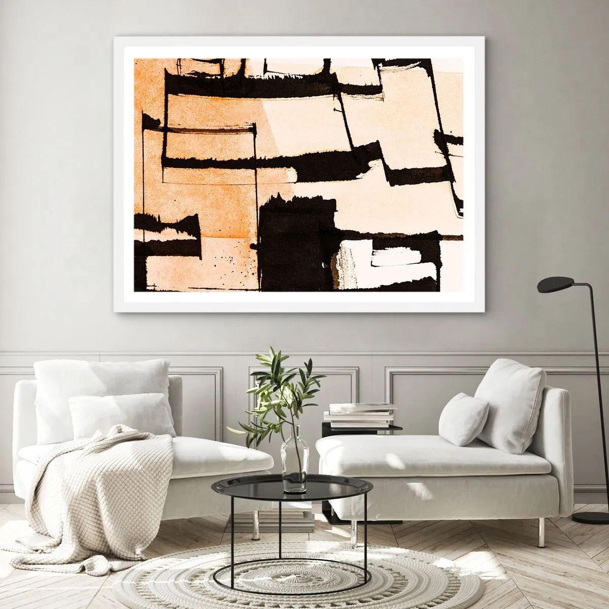 Pôster em moldura branca - No entanto, a ordem - 70x50 cm