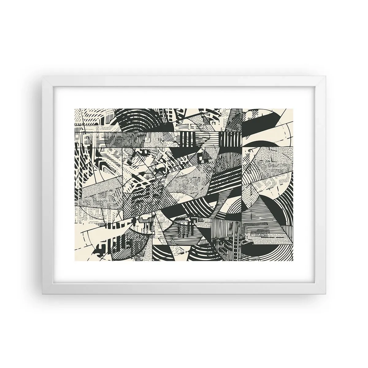 Pôster em moldura branca - A dinâmica do presente - 40x30 cm