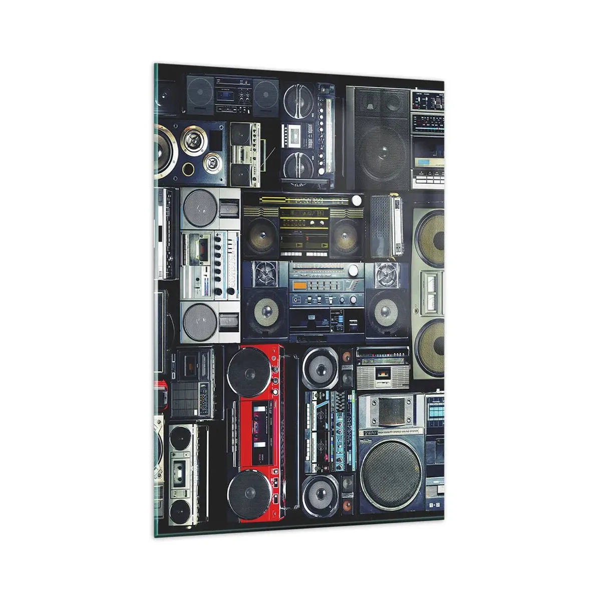 Quadro em vidro - Saudades dos anos 80. - 80x120 cm