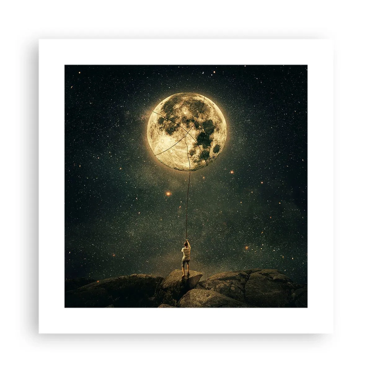 Pôster - Aquele que roubou a lua - 40x40 cm