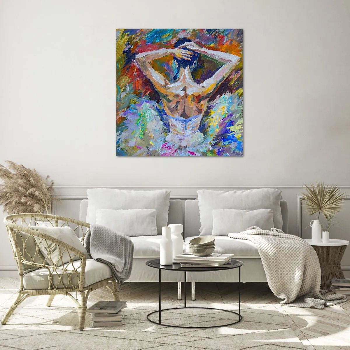 Quadro em vidro - Pode ser qualquer coisa - 40x40 cm