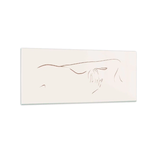 Quadro em vidro - A forma do desejo - 120x50 cm