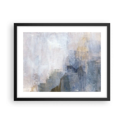 Pôster com moldura preta - Tons e acordes das cores - 50x40 cm