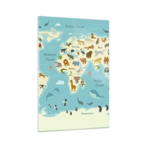 Quadro em vidro - Bons vizinhos - 70x100 cm