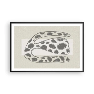 Pôster com moldura preta - Uma criatura estranha - 91x61 cm