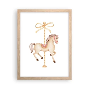Pôster com moldura de carvalho claro - Um trote gracioso - 30x40 cm