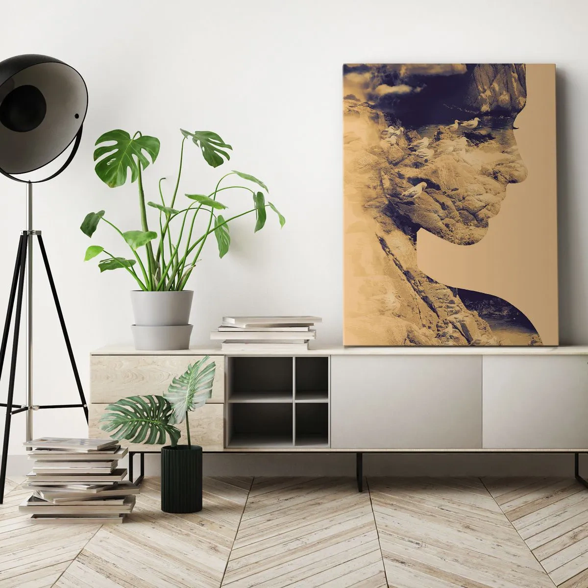 Quadro em tela - Linda por natureza - 50x70 cm