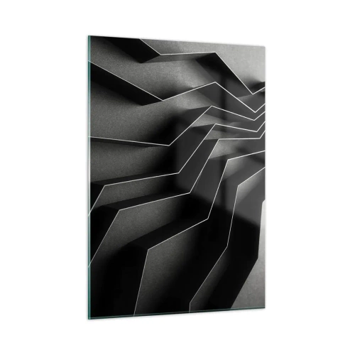 Quadro em vidro - Ordem espacial - 50x70 cm