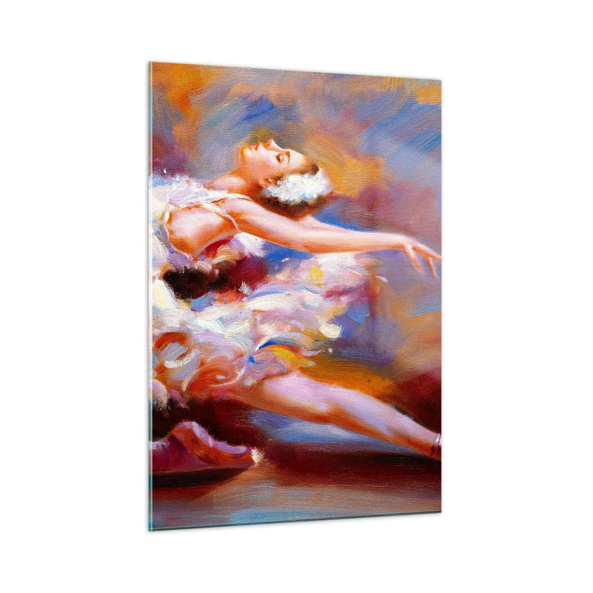 Quadro em vidro - A graça do cisne - 50x70 cm