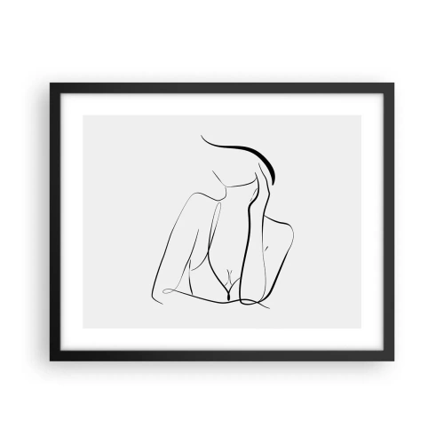 Pôster com moldura preta - Na onda dos sonhos - 50x40 cm