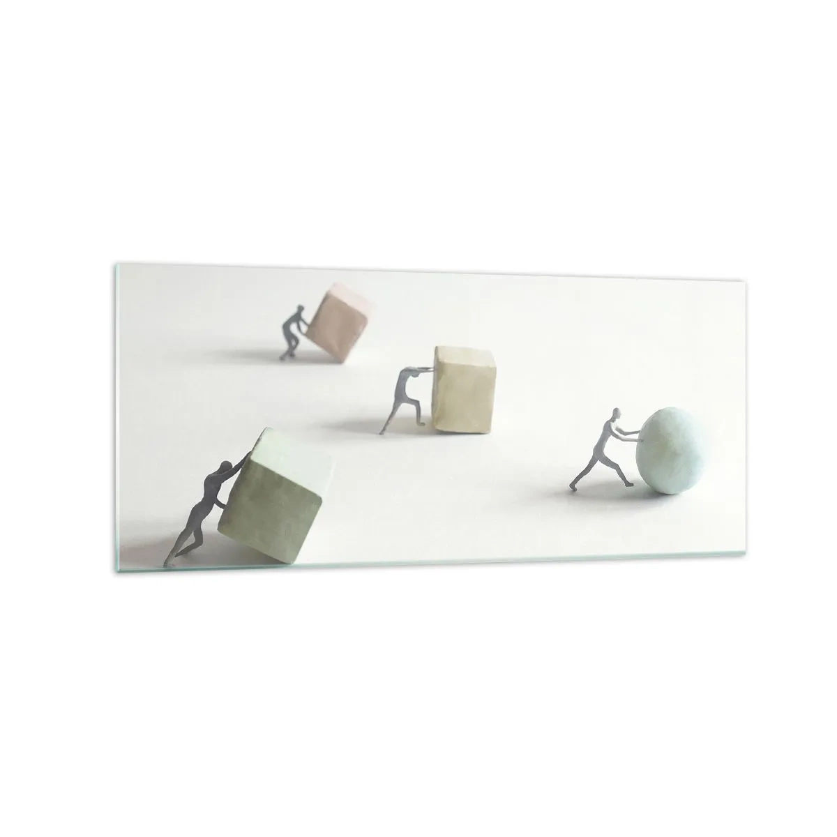Quadro em vidro - É a vida - 120x50 cm