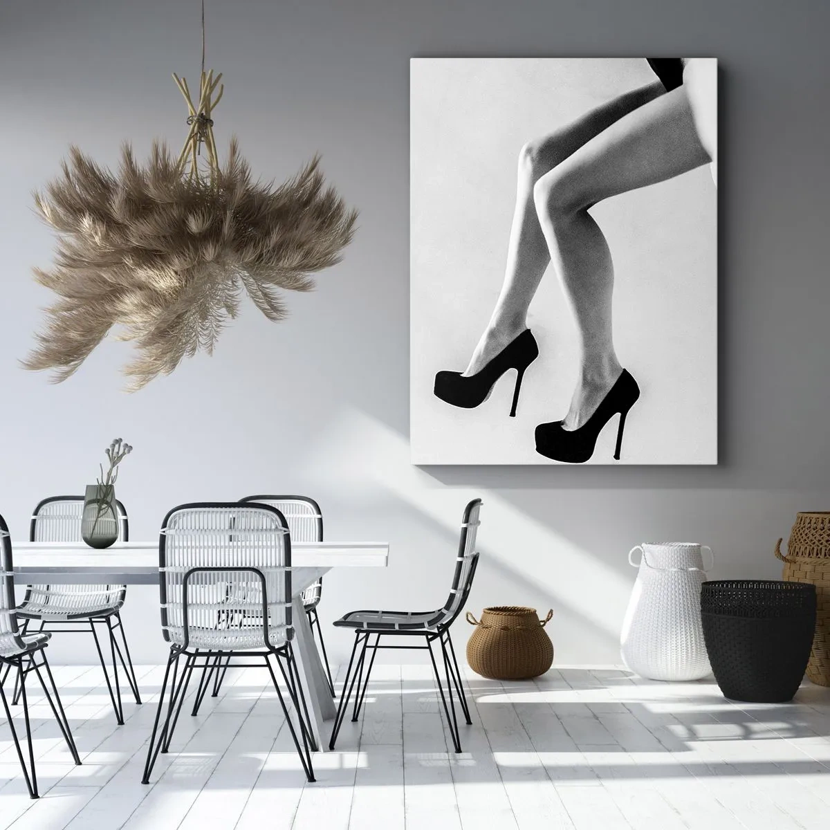 Quadro em tela - Feminilidade eterna - 55x100 cm