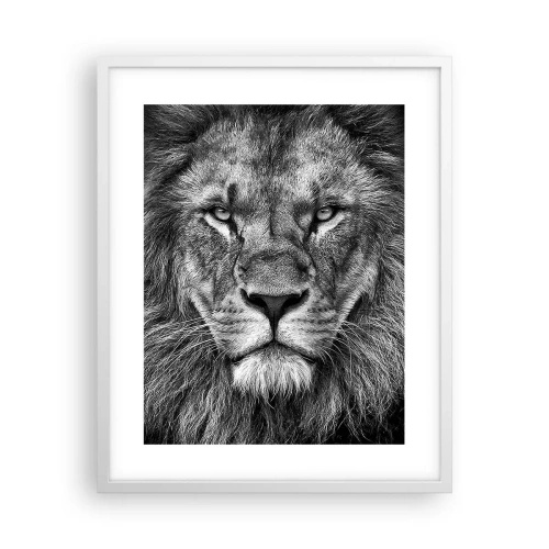 Pôster em moldura branca - Em trajes de coroação - 40x50 cm