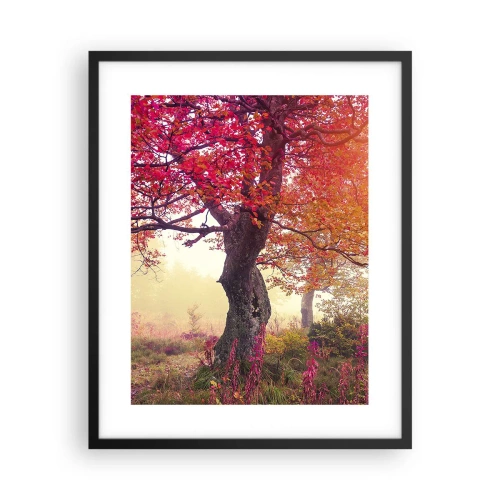 Pôster com moldura preta - Um frenesi de florescimento - 40x50 cm