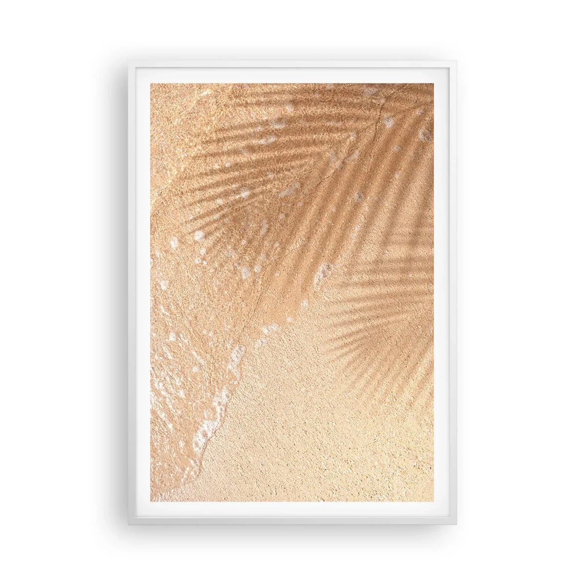 Pôster em moldura branca - A sombra de um verão quente - 70x100 cm