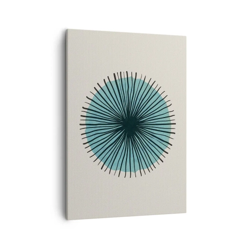 Quadro em tela - Radiante sobre o azul - 50x70 cm