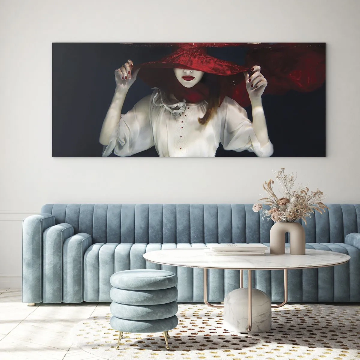 Quadro em vidro - Demônio do Pântano - 120x50 cm