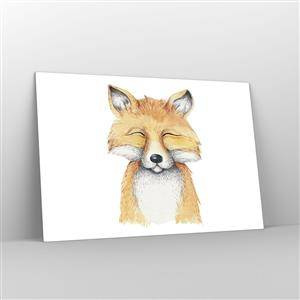 Quadro em vidro - Humor de raposa - 120x80 cm