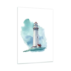 Quadro em vidro - A gentil irmã do azul - 50x70 cm