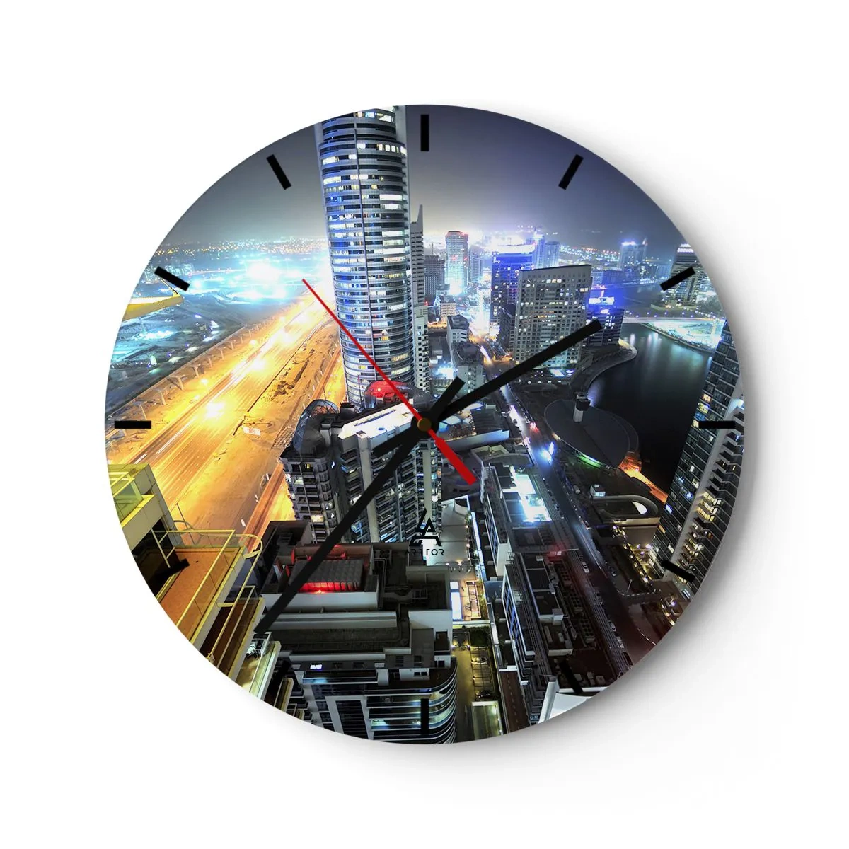 Relógio de parede - Relógio em vidro - Milagre no deserto - 40x40 cm