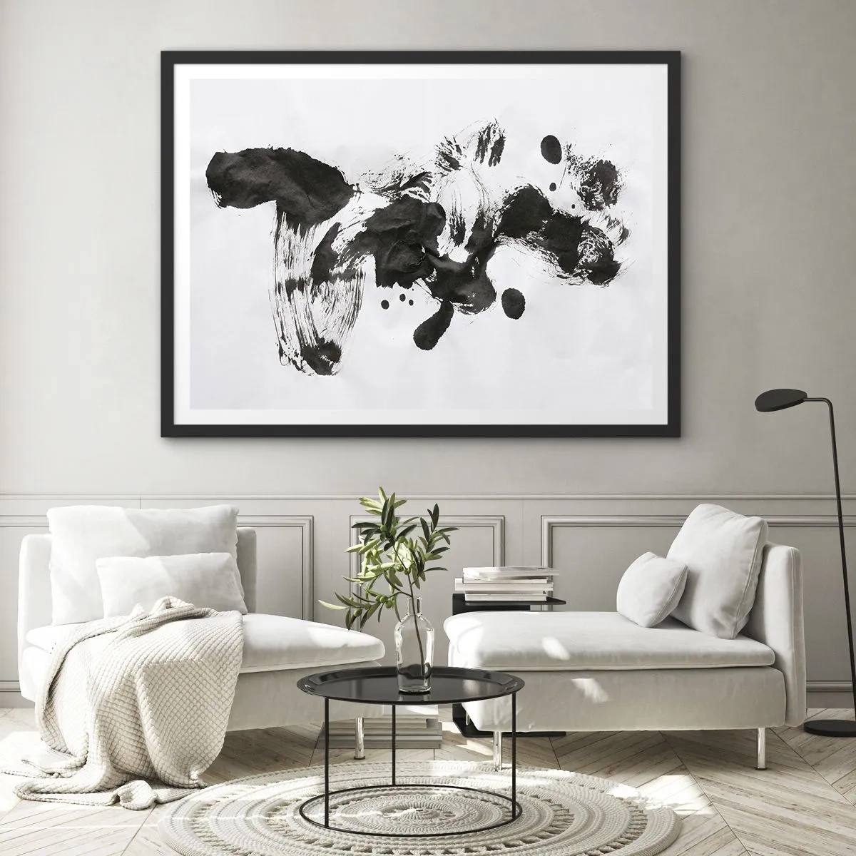 Pôster com moldura preta - Existe um método para a loucura? - 100x70 cm