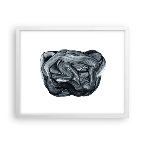 Pôster em moldura branca - Não é assim tão simples - 50x40 cm