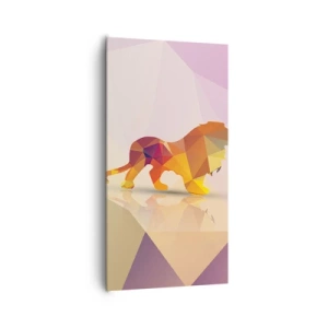 Quadro em tela - O rei em diamante - 65x120 cm